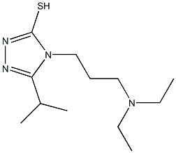 4-[3-(diethylamino)propyl]-5-(propan-2-yl)-4H-1,2,4-triazole-3-thiol Struktur