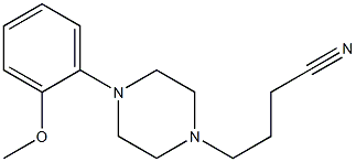 4-[4-(2-methoxyphenyl)piperazin-1-yl]butanenitrile Struktur