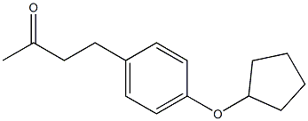 4-[4-(cyclopentyloxy)phenyl]butan-2-one Struktur