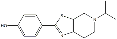 4-[5-(propan-2-yl)-4H,5H,6H,7H-pyrido[4,3-d][1,3]thiazol-2-yl]phenol Struktur