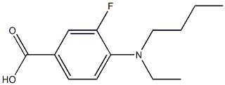 4-[butyl(ethyl)amino]-3-fluorobenzoic acid Struktur