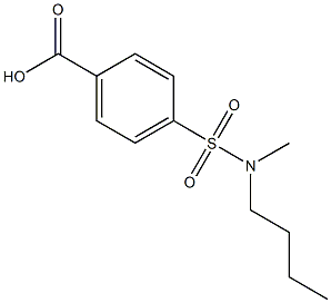 4-[butyl(methyl)sulfamoyl]benzoic acid Struktur