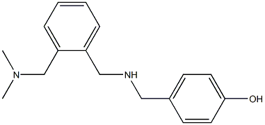 4-{[({2-[(dimethylamino)methyl]phenyl}methyl)amino]methyl}phenol Structure