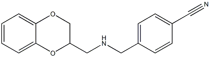 4-{[(2,3-dihydro-1,4-benzodioxin-2-ylmethyl)amino]methyl}benzonitrile Struktur