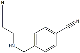 4-{[(2-cyanoethyl)amino]methyl}benzonitrile Struktur