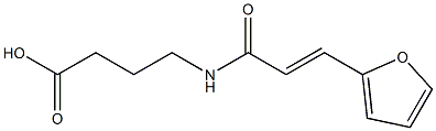 4-{[(2E)-3-(2-furyl)prop-2-enoyl]amino}butanoic acid Struktur