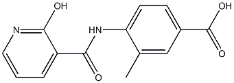 4-{[(2-hydroxypyridin-3-yl)carbonyl]amino}-3-methylbenzoic acid Struktur