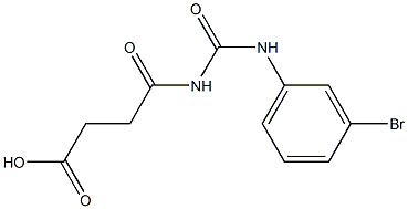 4-{[(3-bromophenyl)carbamoyl]amino}-4-oxobutanoic acid Struktur