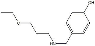 4-{[(3-ethoxypropyl)amino]methyl}phenol Struktur