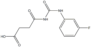 4-{[(3-fluorophenyl)carbamoyl]amino}-4-oxobutanoic acid Struktur