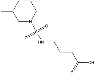 4-{[(3-methylpiperidine-1-)sulfonyl]amino}butanoic acid Struktur