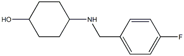 4-{[(4-fluorophenyl)methyl]amino}cyclohexan-1-ol Struktur