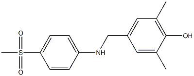 4-{[(4-methanesulfonylphenyl)amino]methyl}-2,6-dimethylphenol Struktur