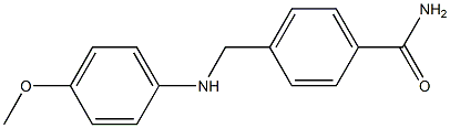 4-{[(4-methoxyphenyl)amino]methyl}benzamide Struktur