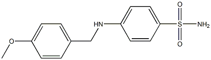 4-{[(4-methoxyphenyl)methyl]amino}benzene-1-sulfonamide Struktur