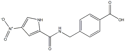 4-{[(4-nitro-1H-pyrrol-2-yl)formamido]methyl}benzoic acid Struktur