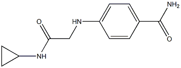 4-{[(cyclopropylcarbamoyl)methyl]amino}benzamide Struktur