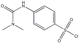 4-{[(dimethylamino)carbonyl]amino}benzenesulfonyl chloride Struktur