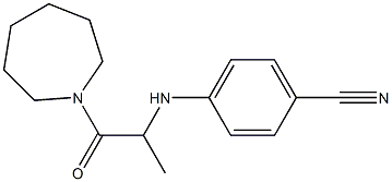 4-{[1-(azepan-1-yl)-1-oxopropan-2-yl]amino}benzonitrile Struktur