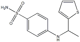 4-{[1-(thiophen-2-yl)ethyl]amino}benzene-1-sulfonamide Struktur