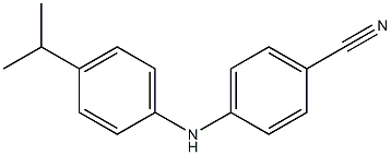 4-{[4-(propan-2-yl)phenyl]amino}benzonitrile Struktur