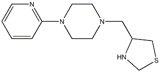 4-{[4-(pyridin-2-yl)piperazin-1-yl]methyl}-1,3-thiazolidine Struktur