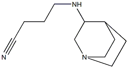 4-{1-azabicyclo[2.2.2]octan-3-ylamino}butanenitrile Struktur