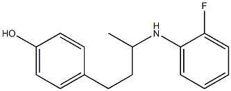 4-{3-[(2-fluorophenyl)amino]butyl}phenol Struktur