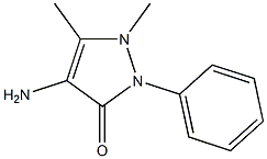 4-amino-1,5-dimethyl-2-phenyl-2,3-dihydro-1H-pyrazol-3-one Struktur