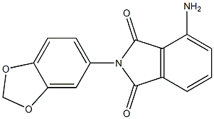 4-amino-2-(2H-1,3-benzodioxol-5-yl)-2,3-dihydro-1H-isoindole-1,3-dione Struktur