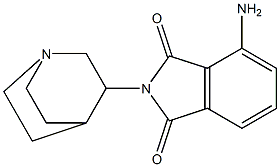 4-amino-2-{1-azabicyclo[2.2.2]octan-3-yl}-2,3-dihydro-1H-isoindole-1,3-dione Struktur