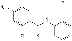 4-amino-2-chloro-N-(2-cyanophenyl)benzamide Struktur