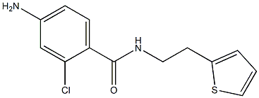 4-amino-2-chloro-N-(2-thien-2-ylethyl)benzamide Struktur