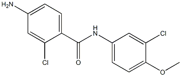 4-amino-2-chloro-N-(3-chloro-4-methoxyphenyl)benzamide Struktur