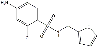 4-amino-2-chloro-N-(furan-2-ylmethyl)benzene-1-sulfonamide Struktur