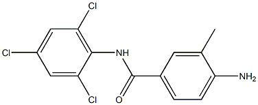 4-amino-3-methyl-N-(2,4,6-trichlorophenyl)benzamide Struktur