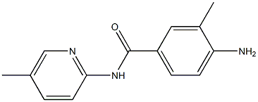 4-amino-3-methyl-N-(5-methylpyridin-2-yl)benzamide Struktur