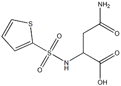 4-amino-4-oxo-2-[(thien-2-ylsulfonyl)amino]butanoic acid Struktur