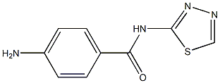 4-amino-N-(1,3,4-thiadiazol-2-yl)benzamide Struktur