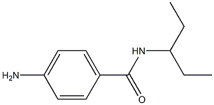 4-amino-N-(1-ethylpropyl)benzamide Struktur