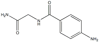 4-amino-N-(2-amino-2-oxoethyl)benzamide Struktur