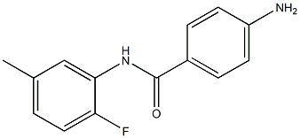 4-amino-N-(2-fluoro-5-methylphenyl)benzamide Struktur