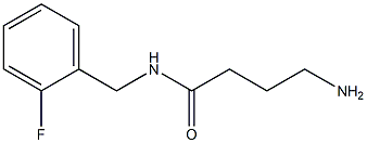 4-amino-N-(2-fluorobenzyl)butanamide Struktur