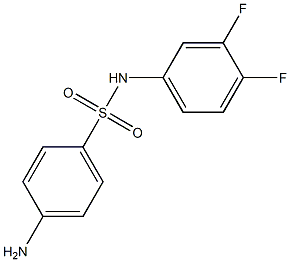 4-amino-N-(3,4-difluorophenyl)benzenesulfonamide Struktur