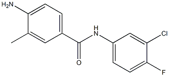 4-amino-N-(3-chloro-4-fluorophenyl)-3-methylbenzamide Struktur