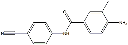 4-amino-N-(4-cyanophenyl)-3-methylbenzamide Struktur