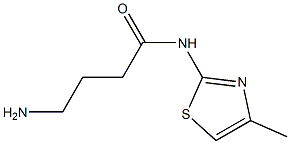 4-amino-N-(4-methyl-1,3-thiazol-2-yl)butanamide Struktur