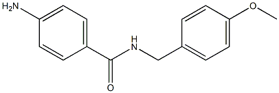 4-amino-N-[(4-methoxyphenyl)methyl]benzamide Struktur