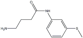 4-amino-N-[3-(methylthio)phenyl]butanamide Struktur