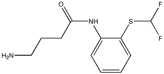 4-amino-N-{2-[(difluoromethyl)thio]phenyl}butanamide Struktur